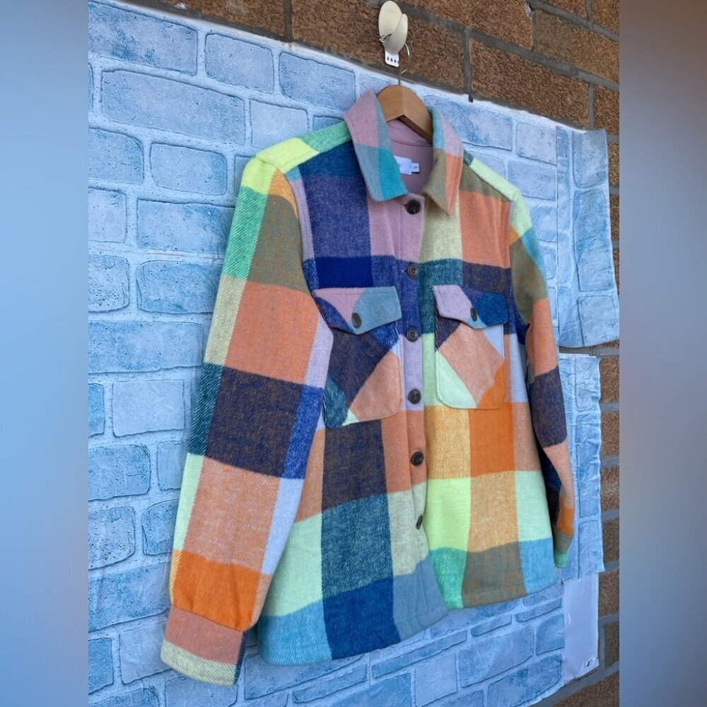 Onia multi color shacket size small - Picture 2 of 8
